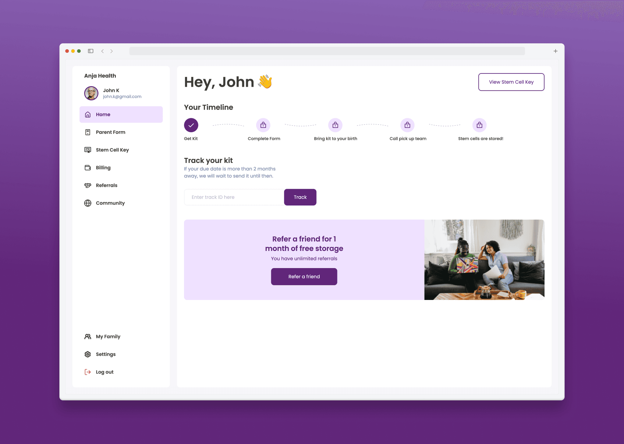 Anja Health Web Application