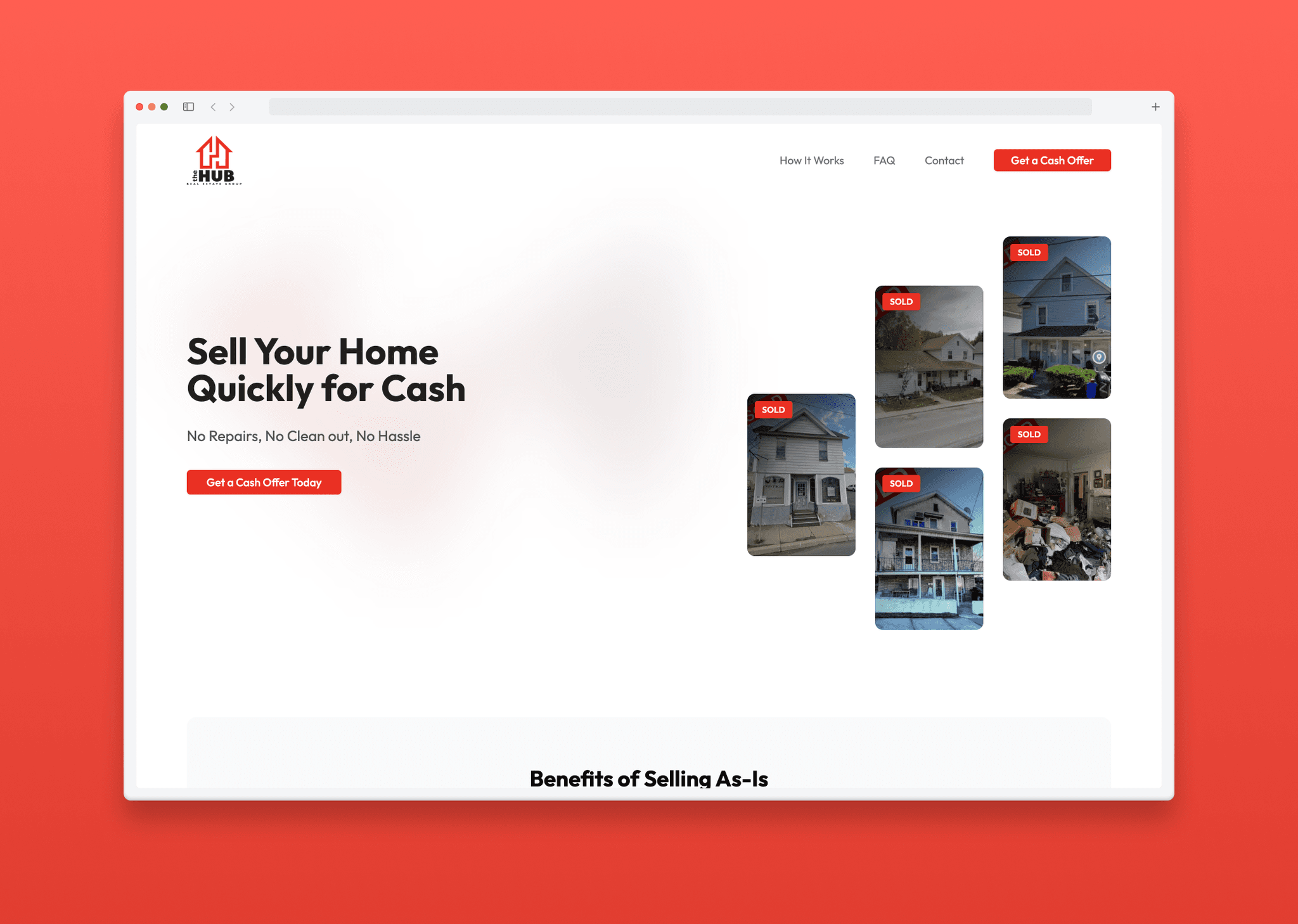 Cash Sales Landing Site Design / Development
