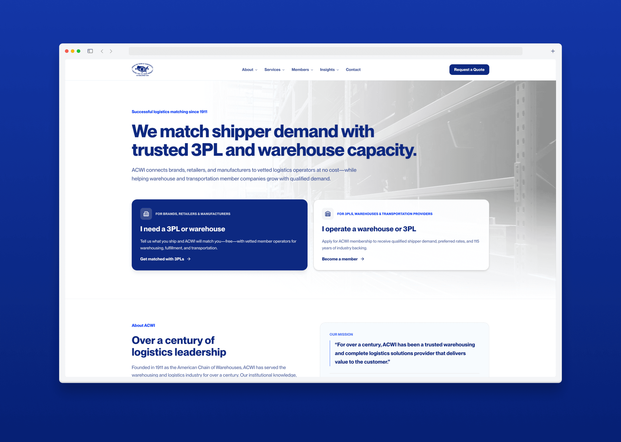 Website Redesign / Development & Member Portal